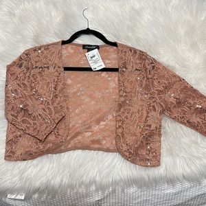 Candalite cardigan - Blush pink Lace - size Small